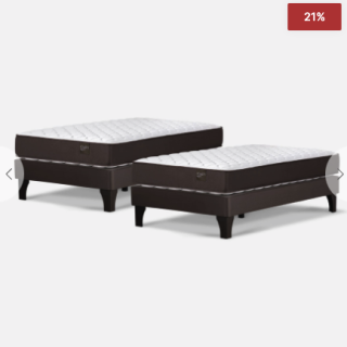 Cama Europea Duplex Ergo-T New 1 Plaza 90 x 200 cm