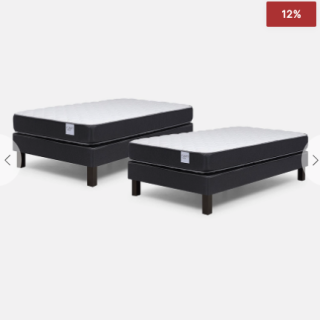 Cama Europea Duplex Wave 1 Plaza 90 x 190 cm