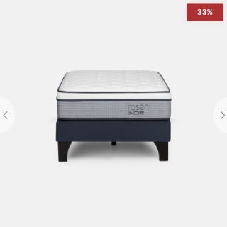 Cama Europea Indie 1,5 Plazas 105 x 200 cm