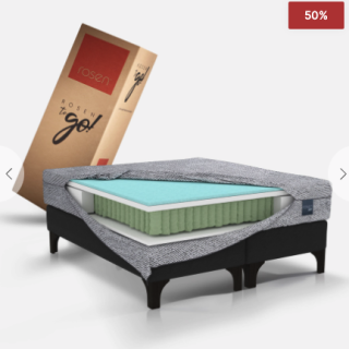 Cama Europea Joy Base Black 1,5 Plazas 105 x 200 cm