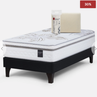 Cama Art 4 1,5 Plazas + Almohada Esencial