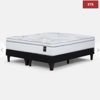 Cama Europea Art 4 de 2 Plazas 150 x 200 cm