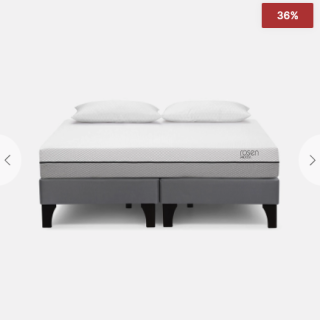 Cama Europea Pratta 2 Plazas + Almohadas Light