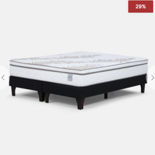 Cama Europea Neo Plus 2 Plazas 150 x 200 cm