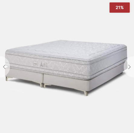 Box Spring Hotel Âme Gray II King 180 x 200 cm