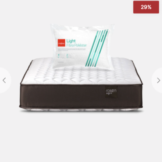 Colchón Ergo-T New 1,5 Plazas + Almohada Fibra Light