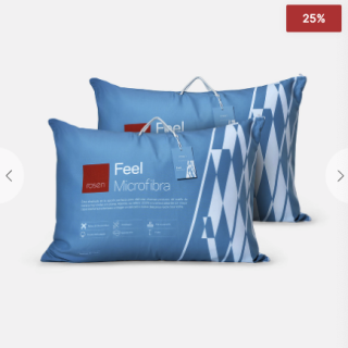 Set 2 Almohadas Microfibra Feel